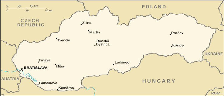 SLOVAKIA MAP