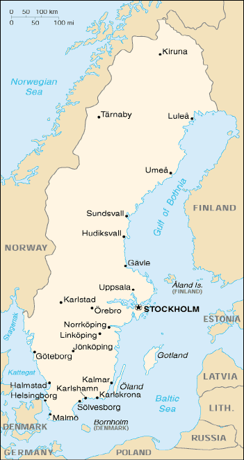 SWEDEN MAP